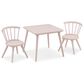Delta Windsor 3-Piece Table and Chairs Set in Blush Pink, , large