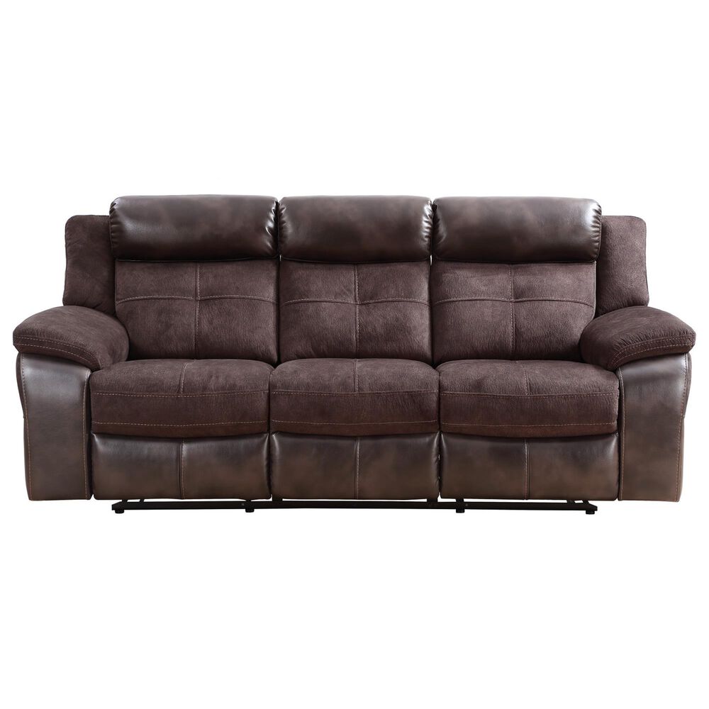 Steve Silver Pueblo Manual Recliner Sofa in Coffee, , large
