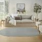 Nourison Courtyard Ivory and Aqua 5" x 8" Oval Indoor/Outdoor Area Rug, , large