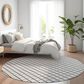 Dalyn Rug Company York 4" Round Gray Indoor/Outdoor Area Rug, , large