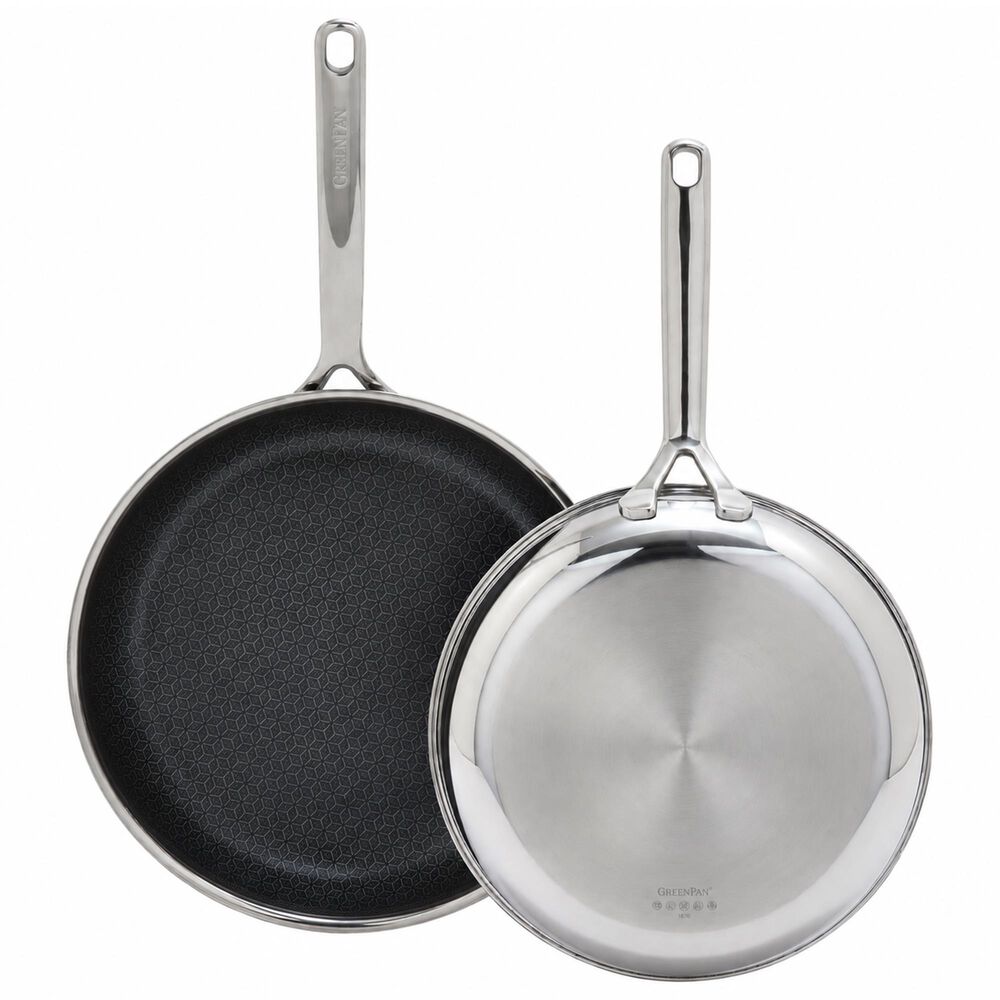 Green Pan Spectra 2-Piece Open Frypan Set in Stainless Steel, , large