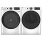 GE Appliances 4.8 Cu. Ft. Front Load Washer and 7.8 Cu. Ft. Electric Dryer Laundry Pair in White, , large