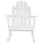 Linon Home Decor Adirondack Rocking Chair in White, , large