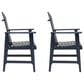 Hearth and Haven Outdoor Adirondack Dining Chair in Blue Navy (Set of 2), , large