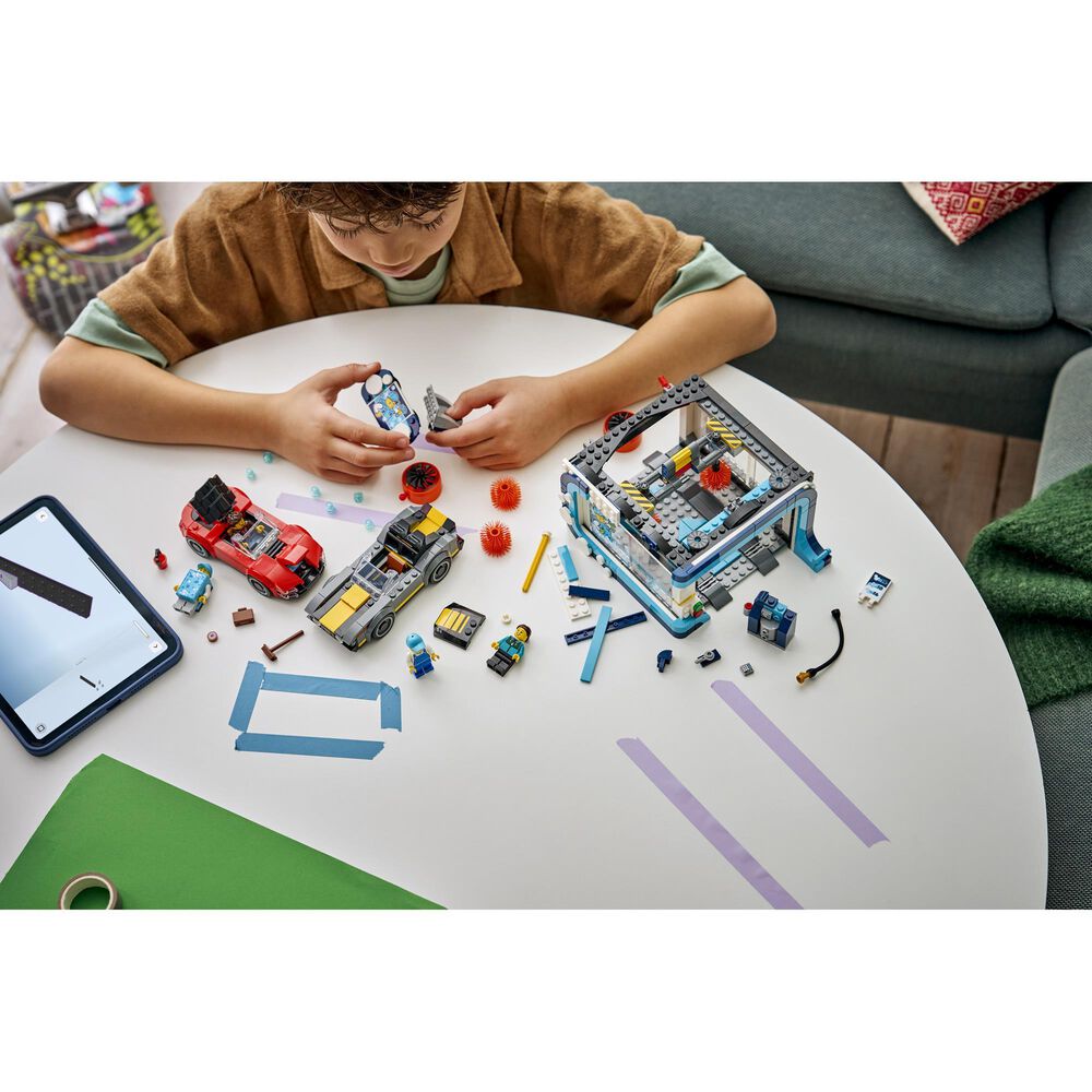 LEGO City Drive-Through Car Wash Building Set, , large