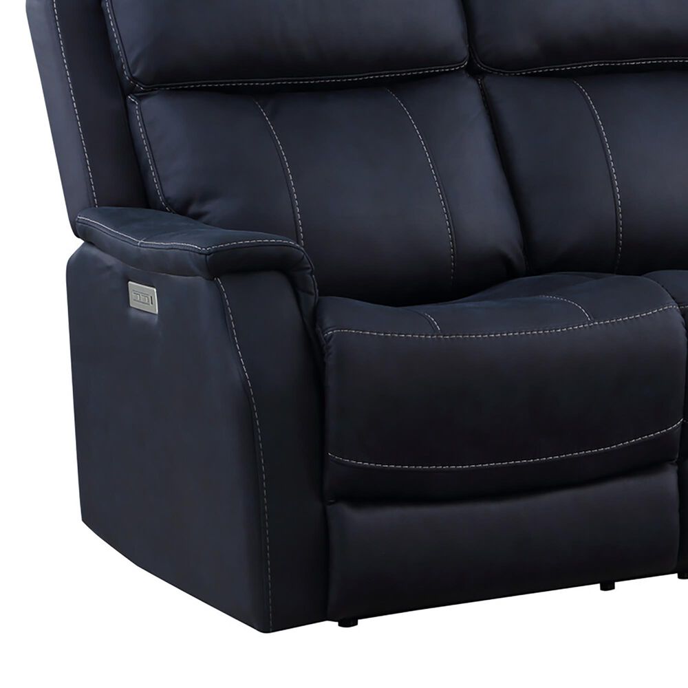 Steve Silver Valencia Power/Power Recliner Sofa in Ocean Blue, , large