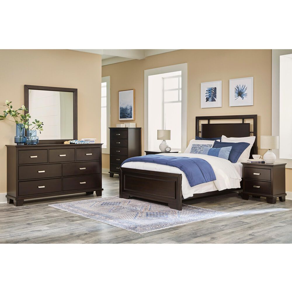 Ashley Covetown 5-Piece Full Bedroom Set in Dark Brown, , large