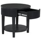 Ashley Marstream Round End Table in Dark Charcoal Black, , large