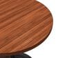 Leisuremod LeisureMod Verve Collection 27 Round Dining Table, Black Base with Cognac Brown MDF Top, , large