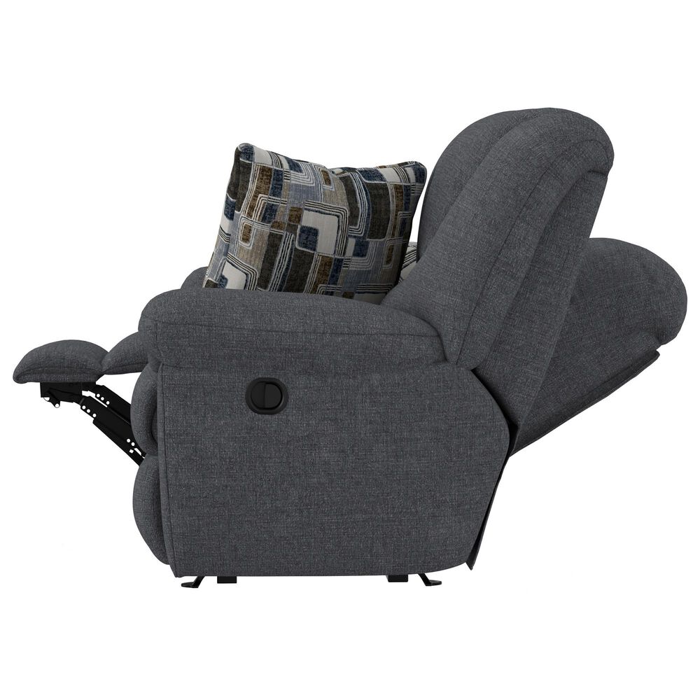 Catnapper Trifecta Manual Reclining Rocking Loveseat in Smoke, , large