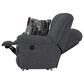 Catnapper Trifecta Manual Reclining Rocking Loveseat in Smoke, , large