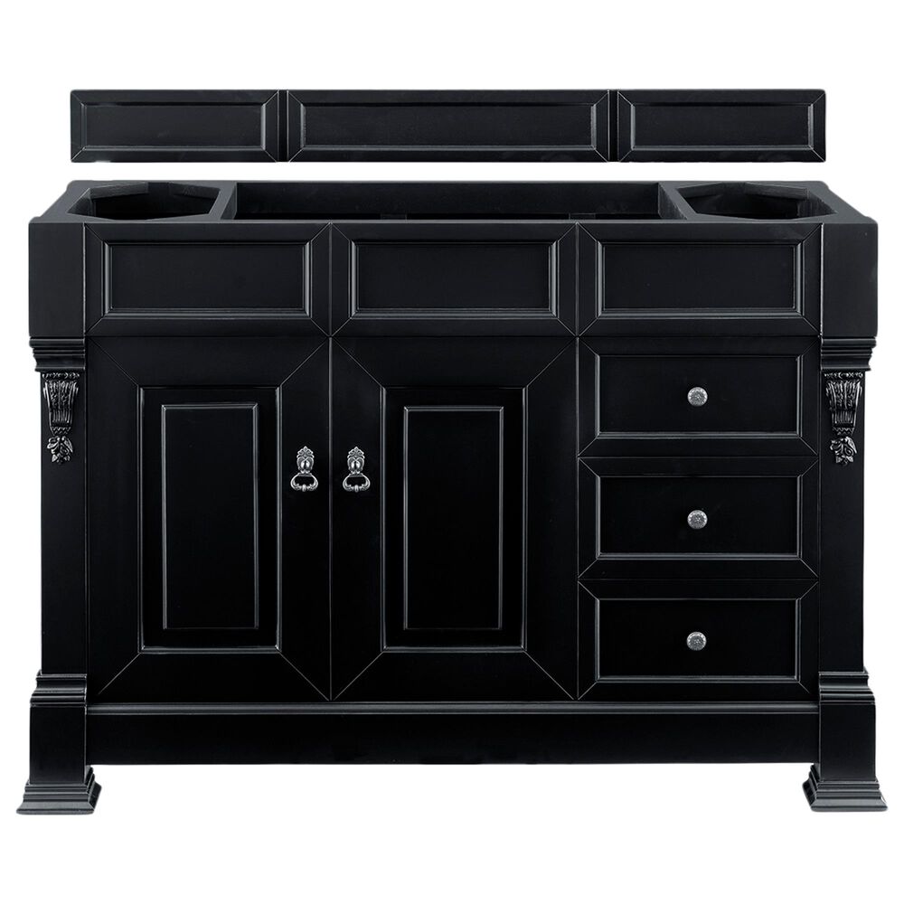 James Martin Brookfield 48" Single Vanity Cabinet in Antique Black, , large