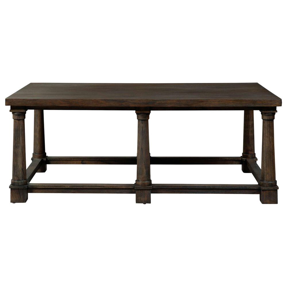 Hekman Linwood Large Rectangular Coffee Table in Brown, , large