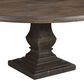 Home Trends & Design Nimes 72" Round Dining Table in Weathered Mango - Table Only, , large