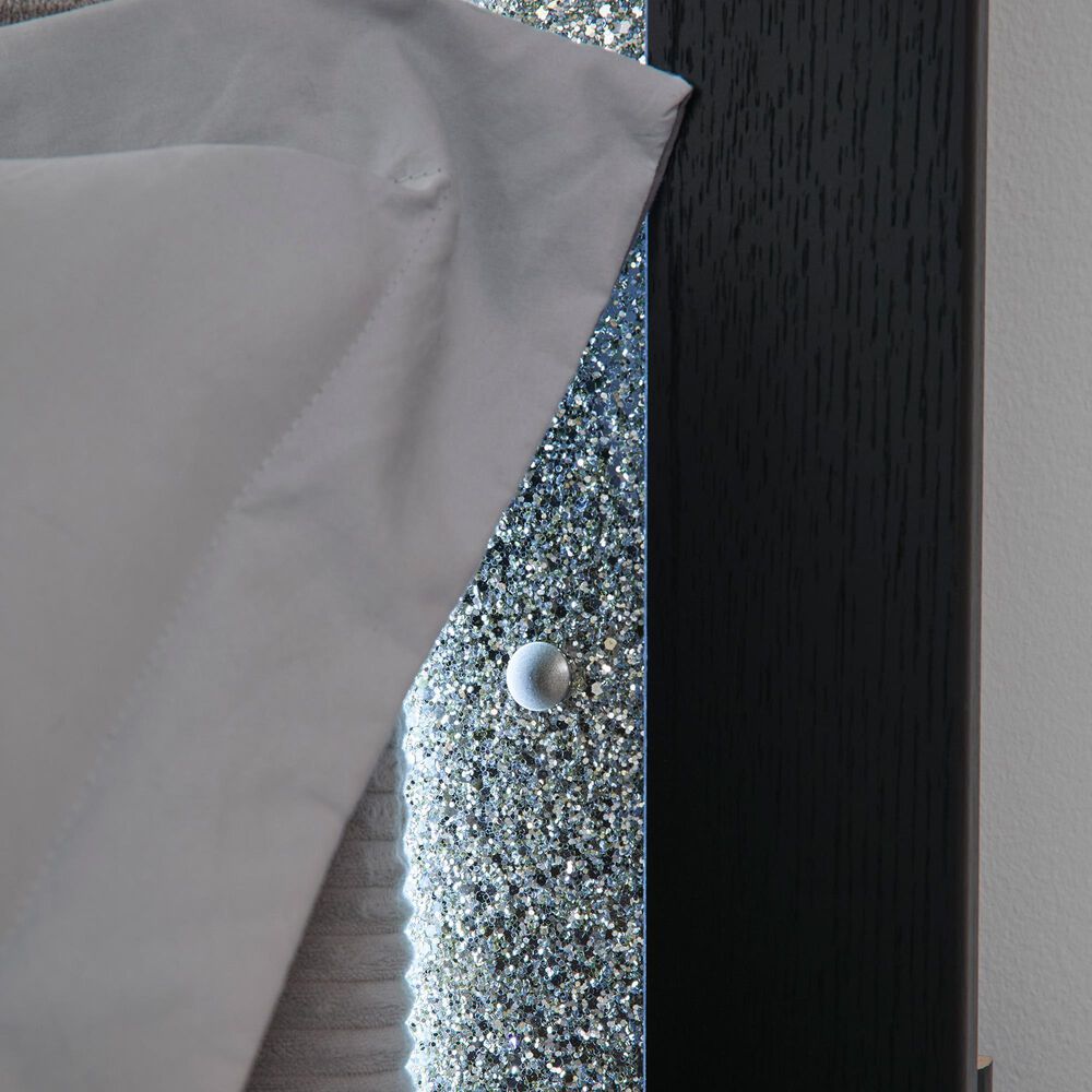 Ashley Maeling Twin Upholstered Panel Bed in Black and Gray, , large