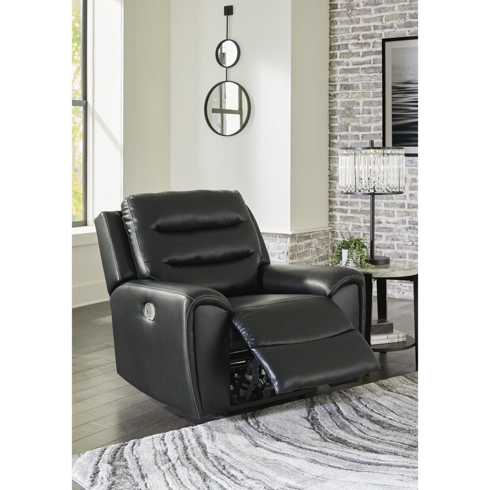 Ashley Warlin Power Recliner in Black, , large