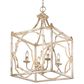 Golden Lighting Laurent 4-Light Pendant in Antique Ivory and Gold, , large