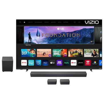 VIZIO 50" Class M-Series QX 4K QLED HDR - Smart TV with 5.1 Home Theater Sound Bar in Black, , large