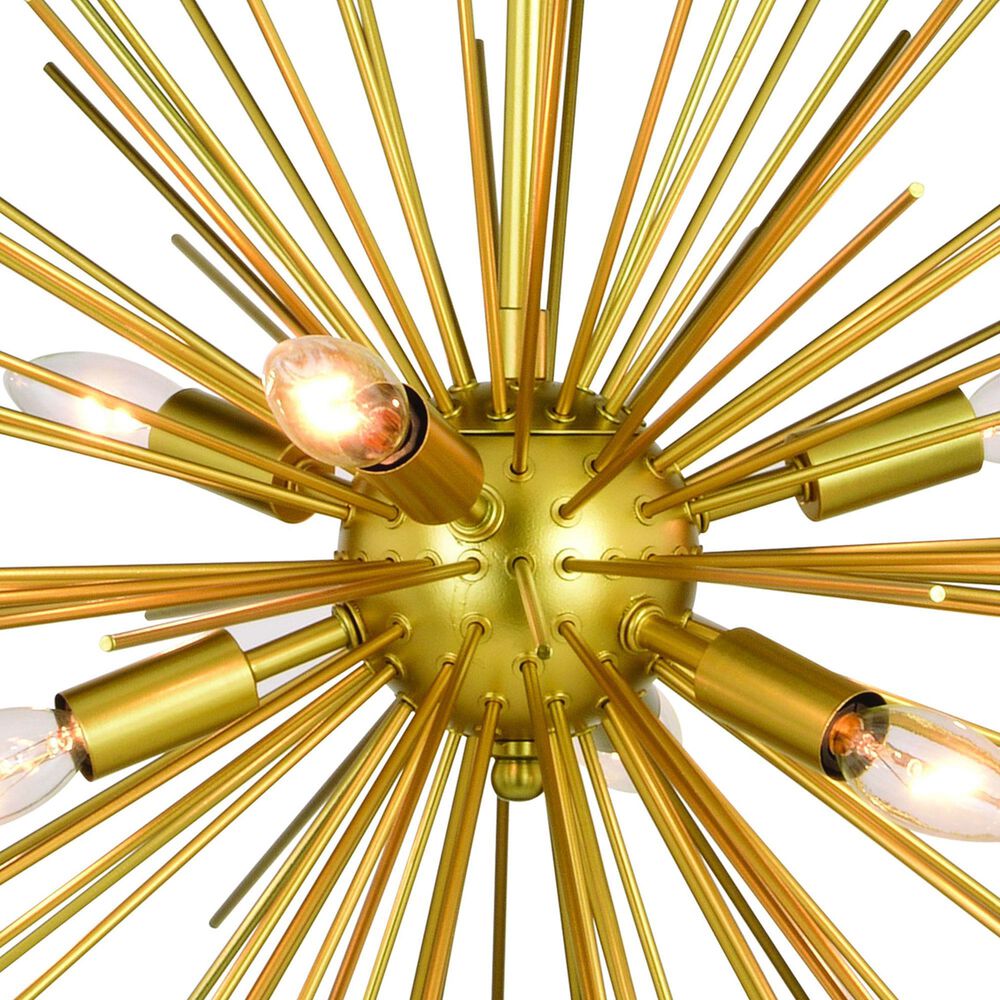 Vaxcel International Co. Ltd. Nikko 6-Light Pendant in Gold, , large