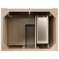 James Martin Vanities Bristol 30" Single Bathroom Vanity in White Washed Walnut with 3 cm White Zeus Quartz Top and Rectangular Sink, , large