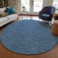 Dalyn Rug Company Laidley 10" Round Navy Indoor/Outdoor Area Rug, , large