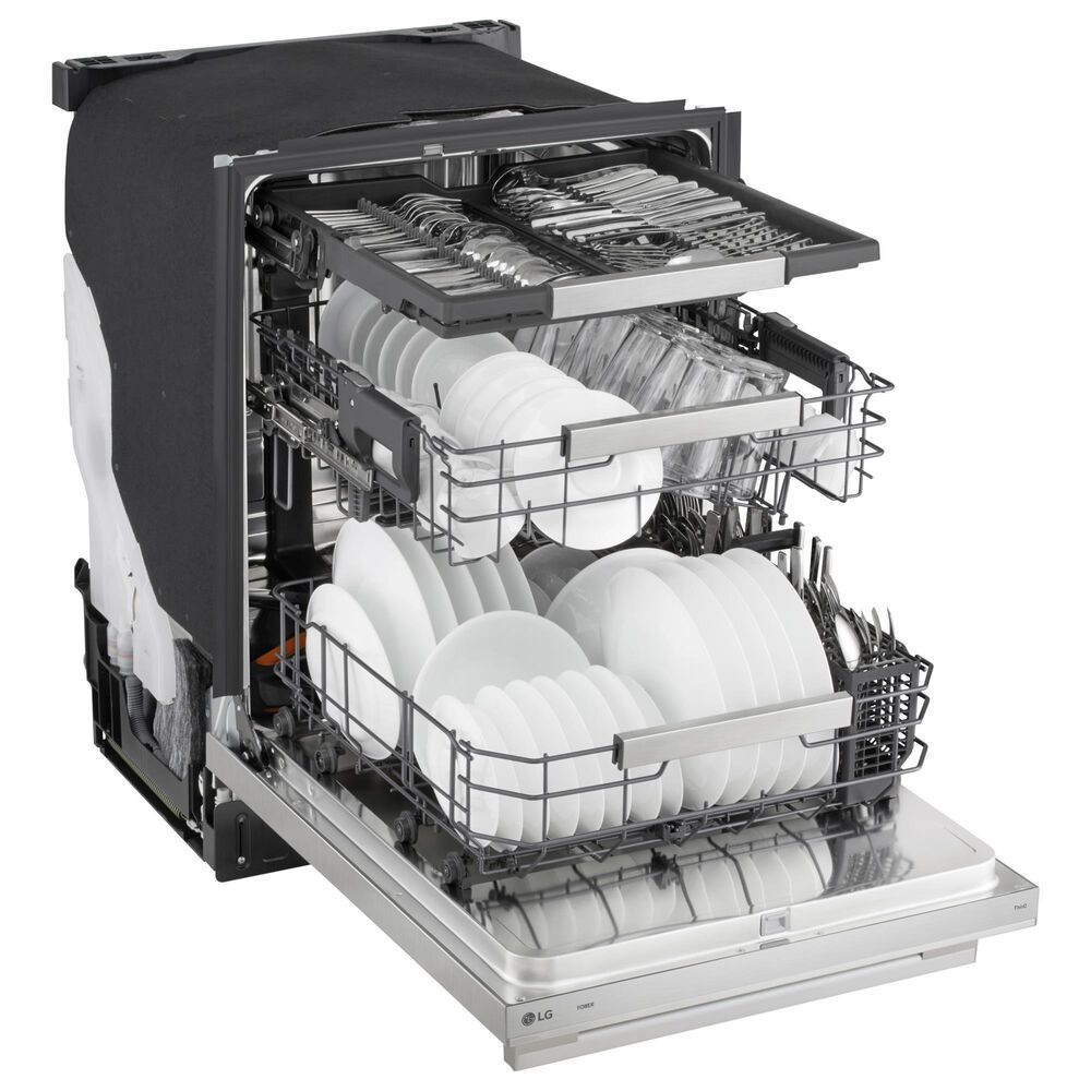 LG 24" Built-In Bar Handle Dishwasher with 3rd Rack in PrintProof Stainless Steel, , large