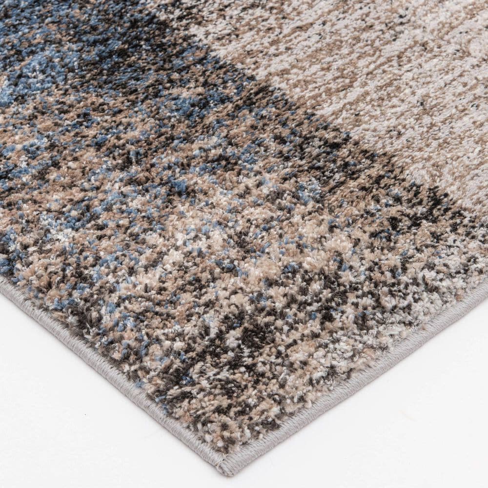 Central Oriental Structures Torrent Georgia Rain 7&#39;10&quot; x 9&#39;10&quot; Multicolor and Dusk Area Rug, , large