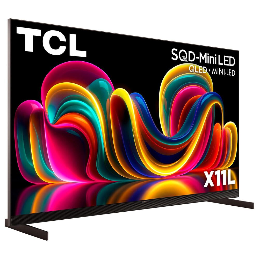 TCL 75" X11L Series 4K UHD HDR SQD-Mini LED - Smart Google TV with 7.1.4 Channel Soundbar System in Black, , large
