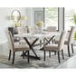 Mayberry Hill Lexi 5-Piece Rectangular Dining Set in Espresso and White, , large