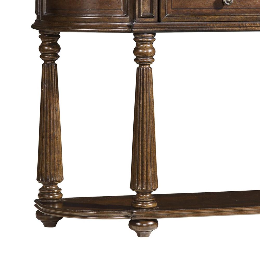 Hooker Furniture Leesburg Demilune Hall Console in Mahogany, , large