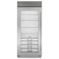 Sub Zero 22.9 Cu. Ft. Classic Left Hinge Built-In Refrigerator with Glass Door and Tubular Handle in Stainless Steel, , large