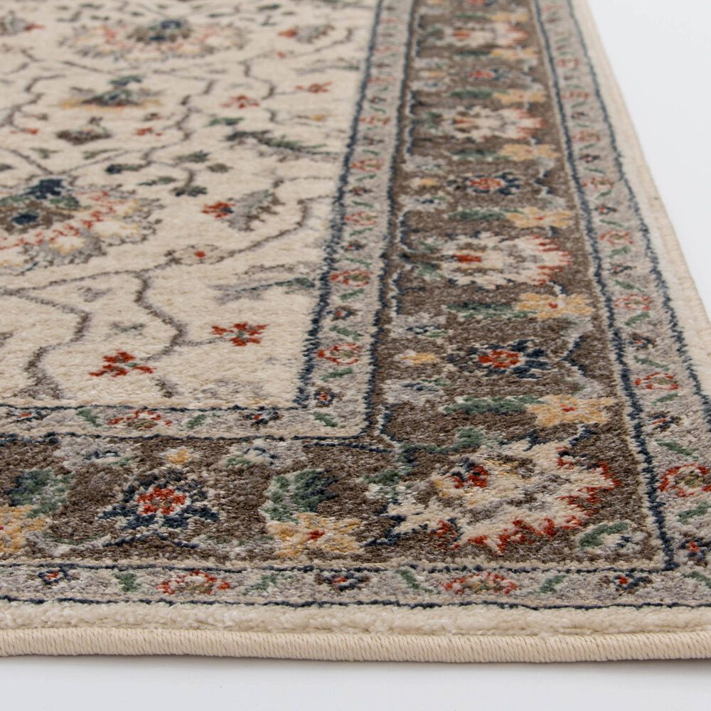 Central Oriental Minerva Alonso 5&#39; x 7&#39;3&quot; Alabaster and Storm Area Rug, , large