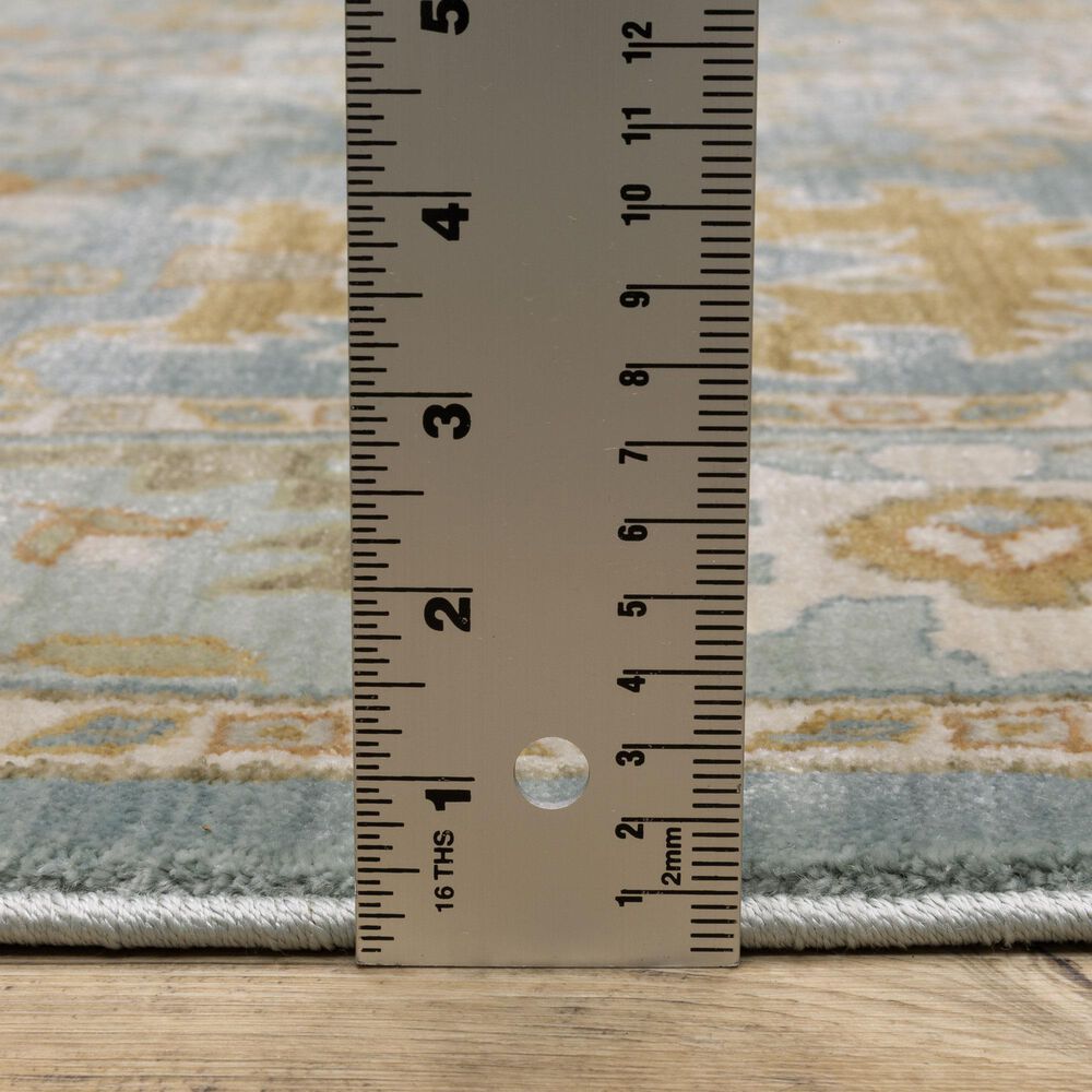Oriental Weavers Maeve MAE02 Blue and Rust 3&#39;3&quot; x 5&#39; Area Rug, , large