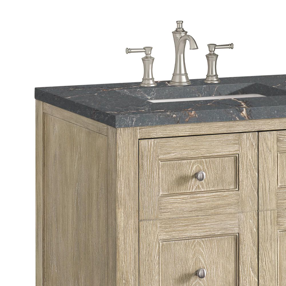 James Martin Vanities Breckenridge 30&quot; Single Vanity in Whitewashed Oak with 3 cm Parisien Bleu Quartz Top, , large