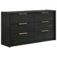 Mayberry Hill South Bend Queen Panel Bed with Dresser and Nightstand in Black, , large