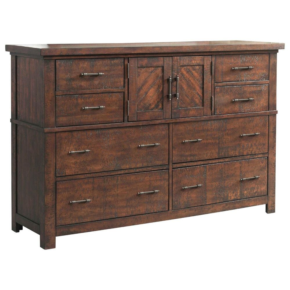 Mayberry Hill Jax 8-Drawer Dresser in Cherry, , large
