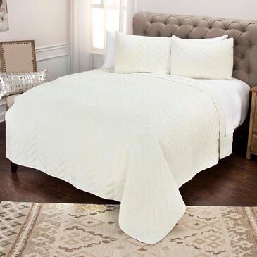 Rizzy Home Riviera 8-Piece Queen Quilt Set in White, , large