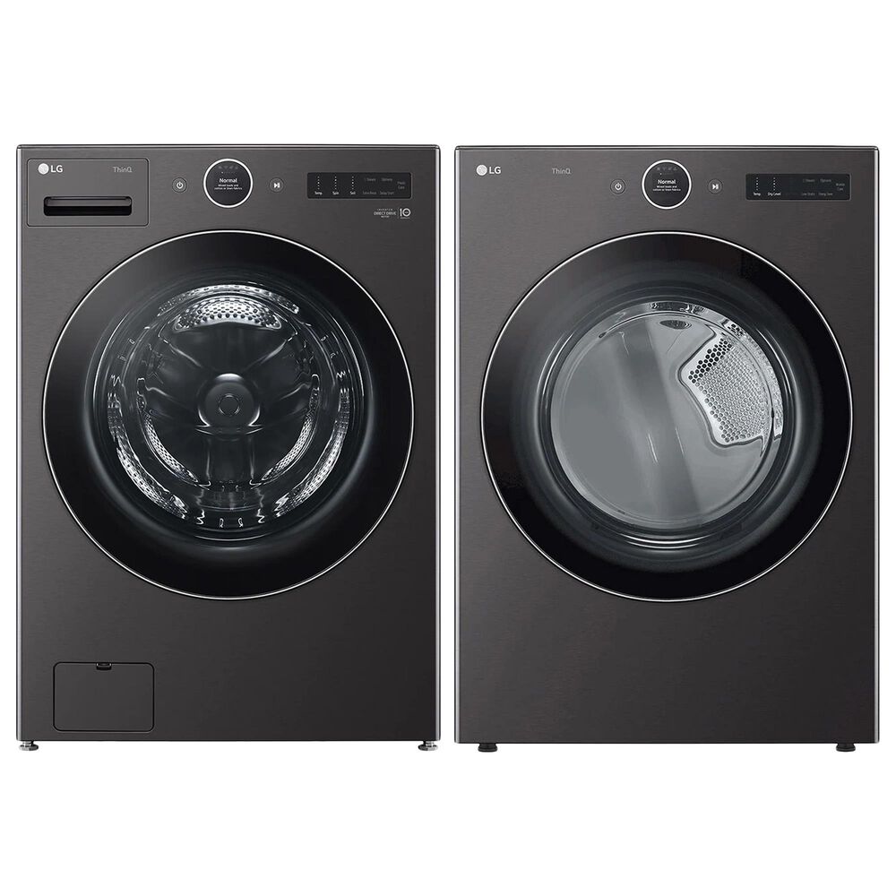 LG 5.0 Cu. Ft. Black Steel Front Load Washer