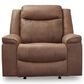 Ashley Status Check Manual Rocker Recliner in Caramel, , large