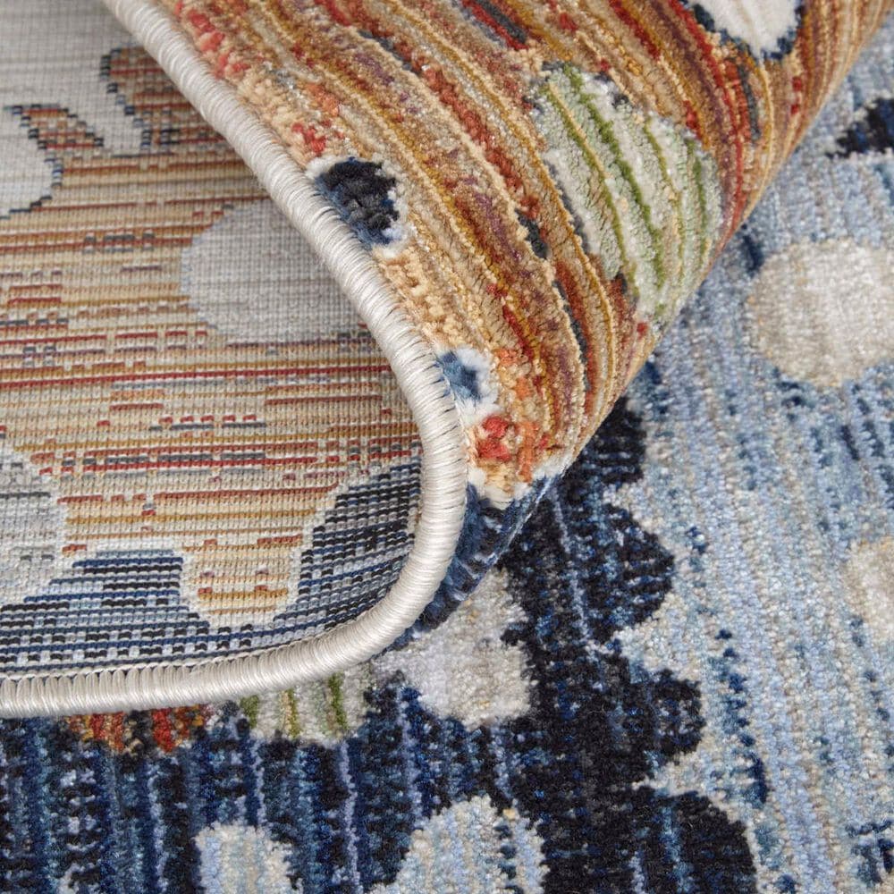 Feizy Melrose 2&#39;6&quot; x 7&#39;3&quot; Ivory and Multicolor Runner, , large