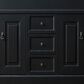 James Martin Vanities Brookfield 72" Double Bathroom Vanity in Antique Black with 3 cm Charcoal Soapstone Quartz Top and Rectangle Sink, , large