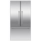 Fisher & Paykel Series 7 20.1 Cu. Ft. Freestanding French-Door Refrigerator Freezer with Ice in Stainless Steel, , large