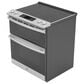 GE Appliances 30" Slide-In Electric Double Oven Range with Convection in Stainless Steel, , large