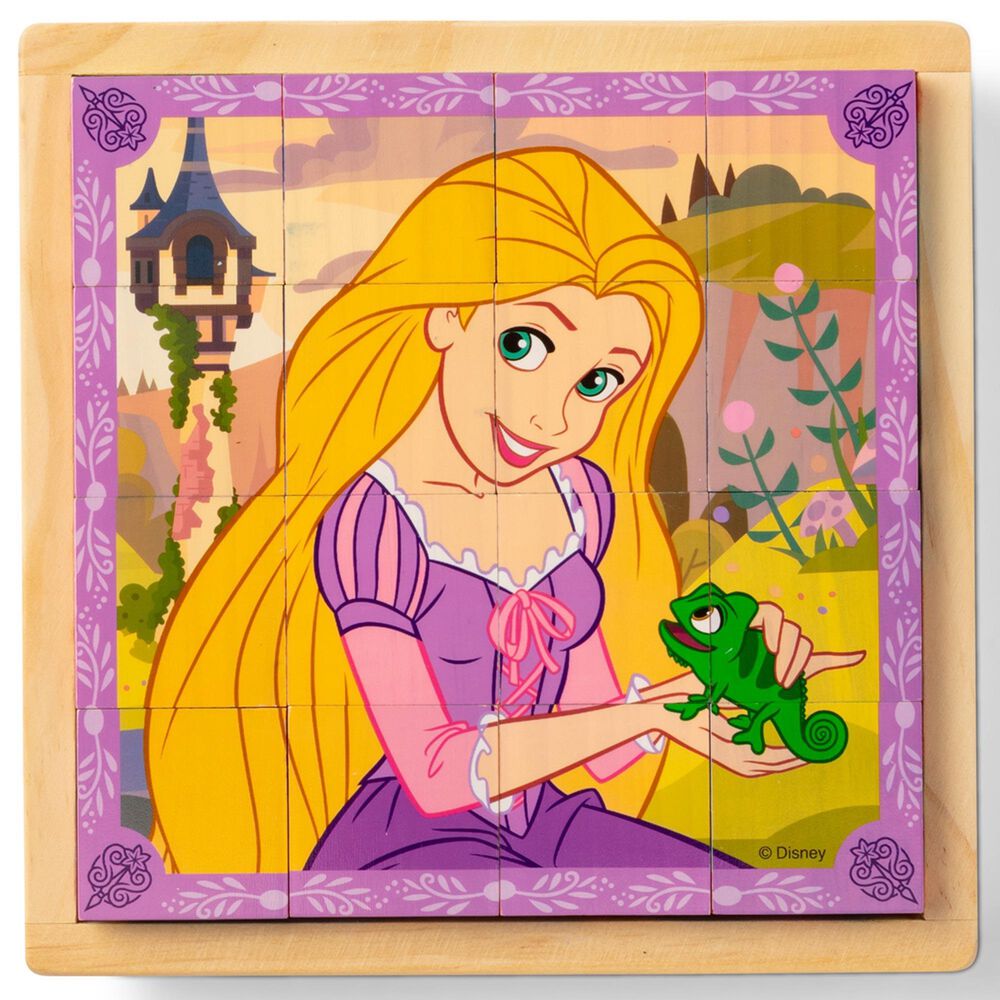 Melissa &amp; Doug 112-Piece Disney Princess Wooden Cube Puzzle Set, , large