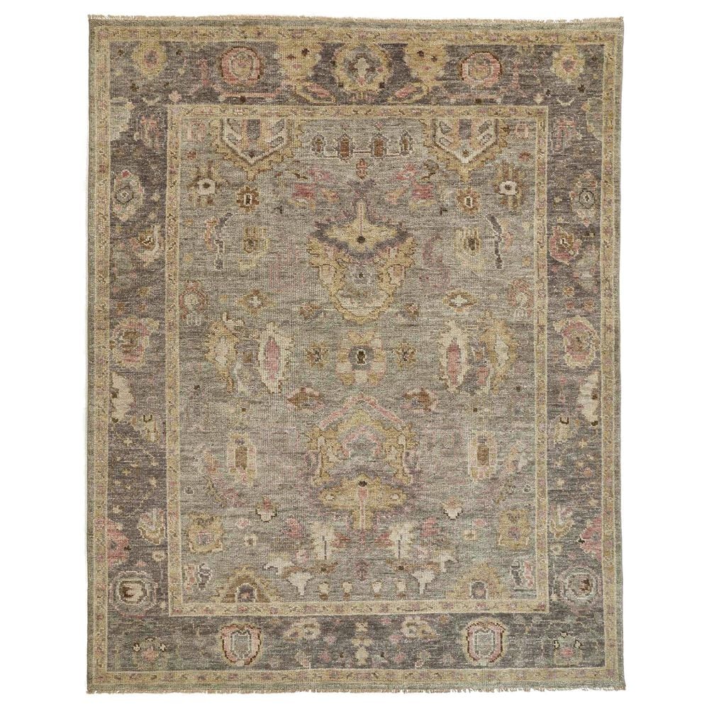 Feizy Carrington 5"6" x 8"6" Gray and Pink Area Rug, , large