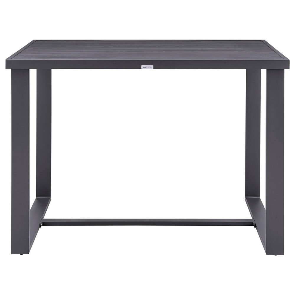Blue River Menorca Outdoor Bar Height Dining Table in Dark Grey - Table Only, , large