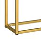 Golden Wave Furniture Driscoll Sofa Table in Gray, White and Gold, , large