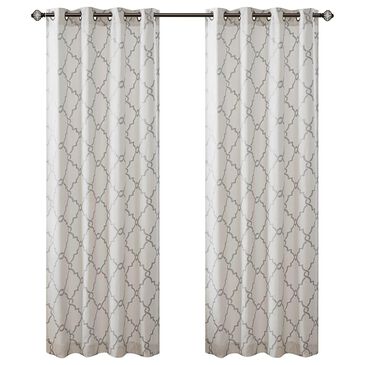 Hampton Park Saratoga 50" x 63" Top Window Curtain in Ivory, , large