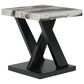 Ashley Cendill 3-Piece Occasional Table Set in Dark Brown, White and Black, , large