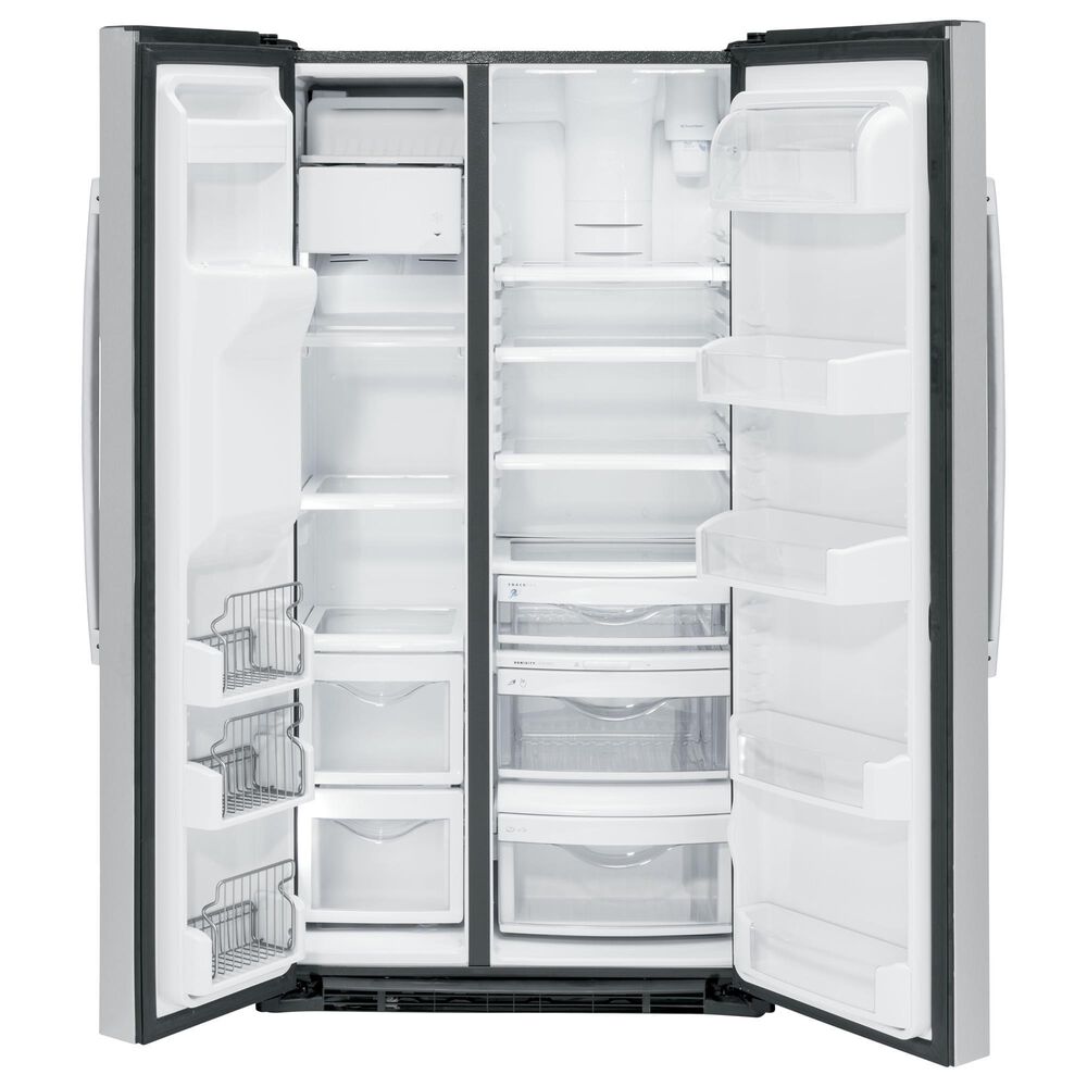 GE Profile 21.9 Cu. Ft. Side-By-Side Refrigerator in Fingerprint Resistant Stainless Steel, , large
